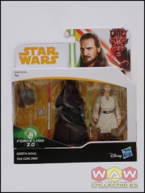 HASE1687 Darth Maul + Qui-Gon Jinn 2-pack Force Link 2 Solo Star Wars