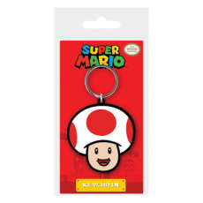 Toad Rubber Keychain Super Mario