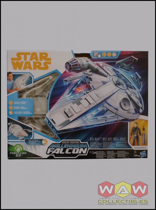 Star wars force link 2.0 kessel discount run millennium falcon with han solo figure